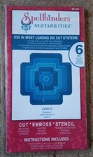 Spellbinders Nestabilities - Labels G - Die Cutter Set - 6 Dies