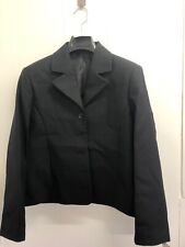 Girls Black Fitted School Blazer Age 16 BNWT 5 Button