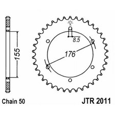 JT 42 TOOTH STEEL CROWN