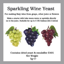 Sparkling Wine Yeast 5g Sachet
