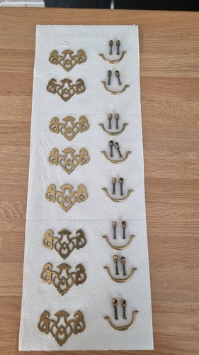 Set vintage brass drop - of,