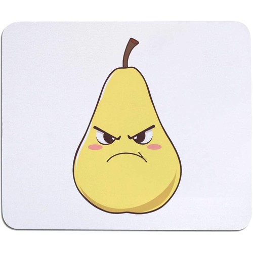 Angry pear mouse mat - pear',