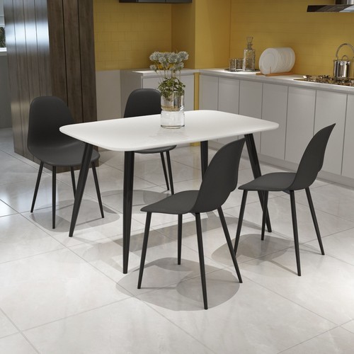 Aspen white rectangular table - white,