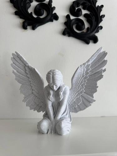 Angel figurine printed - angel,