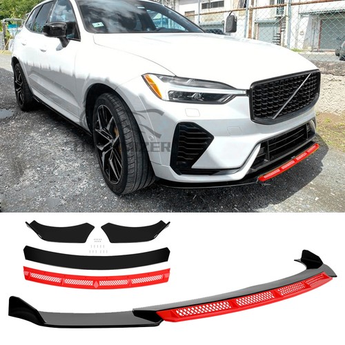 Gloss black front bumper lip - gloss,