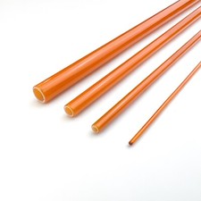 FBS Beta Fiberglass Fly Rod Blank - 8'6" 6wt - 866 - Orange - 4 piece