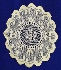 Lace Doilies Three 8 x 7 Ivory