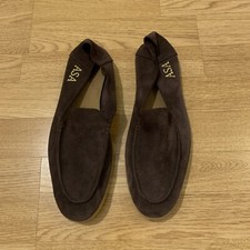 Mens Suede Shoes Size 9 Brown Handmade Bespoke Worn Once Excellent Condition