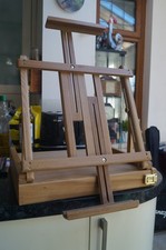 Artists table top easel / paint storage box.