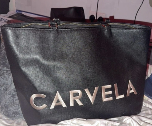Carvela black faux - faux, leather