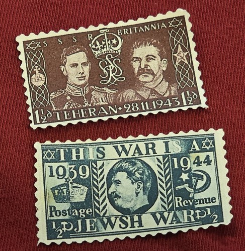Russian propaganda stamps - russian,