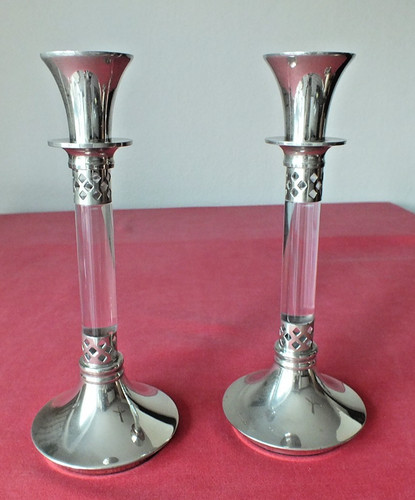 Two metal silver tone and - two,