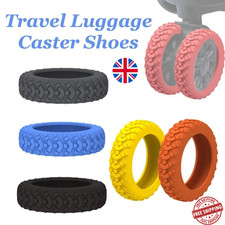 8x Silicone Luggage Caster Covers | Suitcase Wheel Protection | Reduce Noise