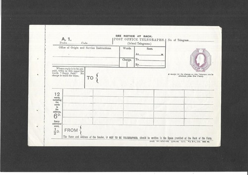 Postal stationery 1911 - gb,