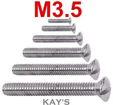 ELECTRICAL SOCKET SCREWS M3.5 x 25mm 35mm 40mm 50mm 75mm LONG SWITCH PLUG BOX