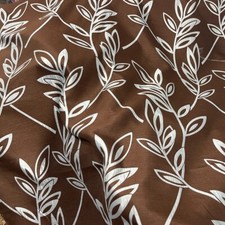 Duck Egg Blue Floral Curtain