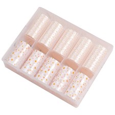 10 Rolls  White Flower Nail