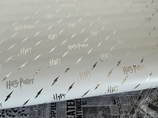 harry potter lightening bolt wrapping paper gift wrap official 5 metres