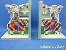 Children's Wooden Knight & Castle Bookends