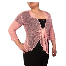 Womens Open Front Tie Up Shrug