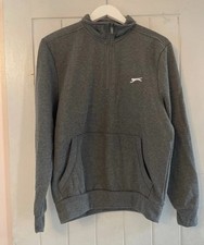 Grey Slazenger half zip jumper BNWOT Uk s