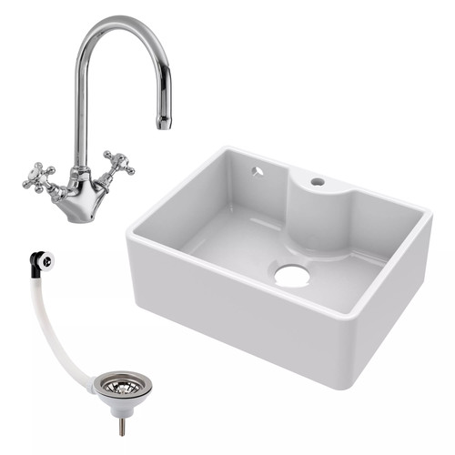Fireclay 595mm butler - fireclay,