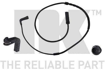 Rear brake pad - rear, warning