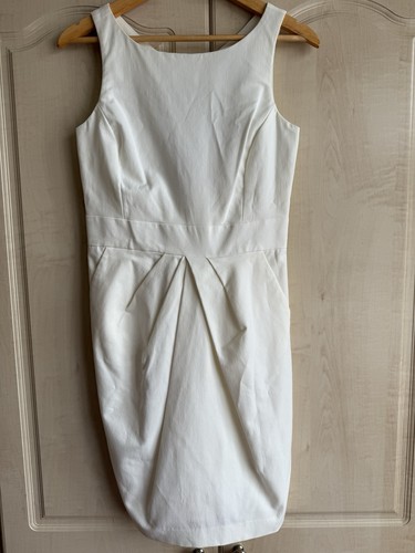 Reiss cream dress with open - dress,