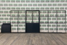 STEEL FRENCH DOORS SIDELIGHTS WIDE CRITTALL HERITAGE BLACK PANEL BIG BIDE