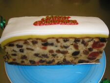 Home Made ICED CHRISTMAS FRUIT SLAB cake  x 1  Free Postage  Family bakery Shop