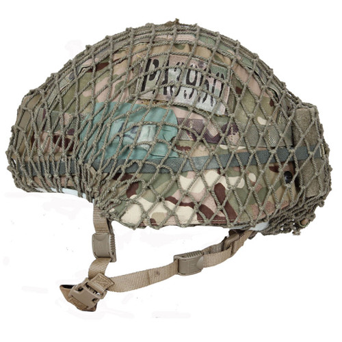 Elasticated military helmet - elasticated,