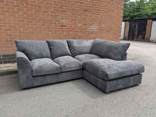 FULL BACK sofa sale grey cord fabric corner sofa ,chicago,dylan sofa,foam seat