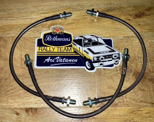 Mk2 escort braided front - escort, brake