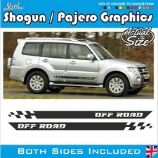 Mitsubishi Shogun Pajero 4x4 Off Road Side Stripes Decals Stickers Graphics 008