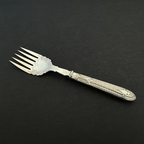 Antique silver plated serving - plated,