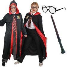 Adult Wizard Robe Costume – Unisex Fancy Dress for Halloween, Film, or School