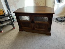 Old Charm Corner TV Stand Video Cabinet Light Oak