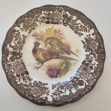 Palissy Game Series Plate Pheasant Design Royal Worcester Group 10" Vintage