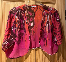 LADIES PINK MIX  BOLERO/SHRUG BY BERKERTEX--SIZE 20