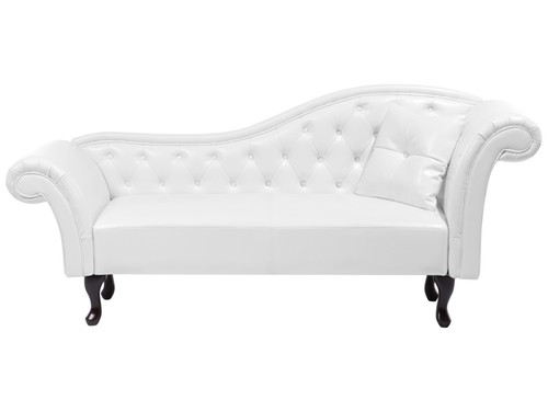 Right hand faux leather chaise - faux,