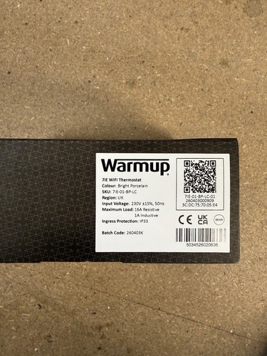 Warmup 7ie programmable - warmup, room