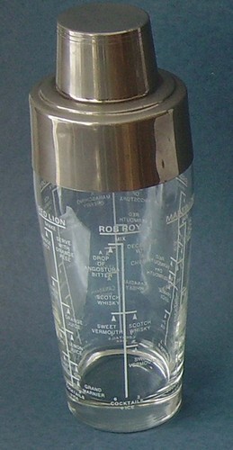 Vintage cocktail shaker - cocktail,