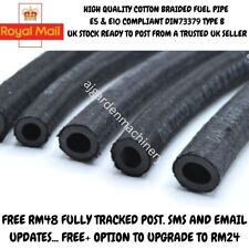 COTTON BRAIDED RUBBER FUEL HOSE PIPE TUBE VACUUM  PETROL UNLEADED DIESEL OIL