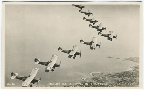 Military planes formation - military,