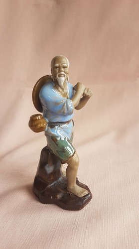 Ceramic chinese mudman blue - ,