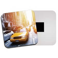 Yellow Cab Fridge Magnet - New