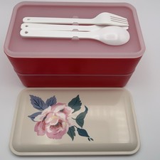 Plastic Lunch Box Food Container Work School & Picnic Bento - Cath Kidston - VGC