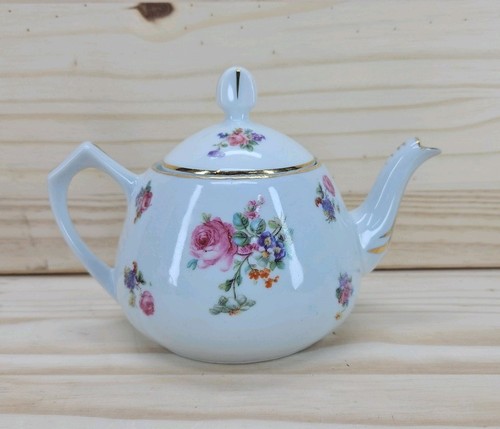 Silesia teapot with floral - with,