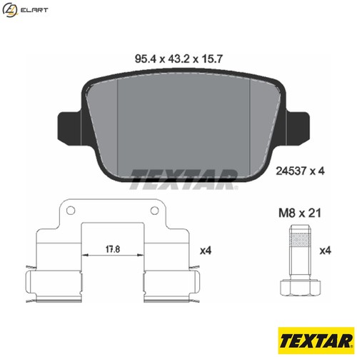 Brake pad set disc - pad,