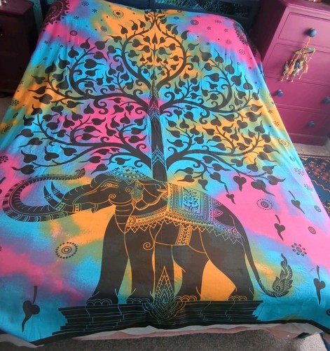 Tree life elephant tie dye - tree,